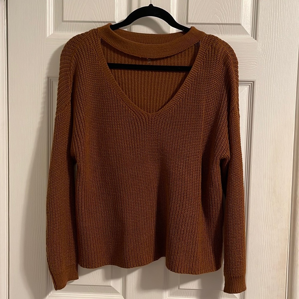 Brown sweater